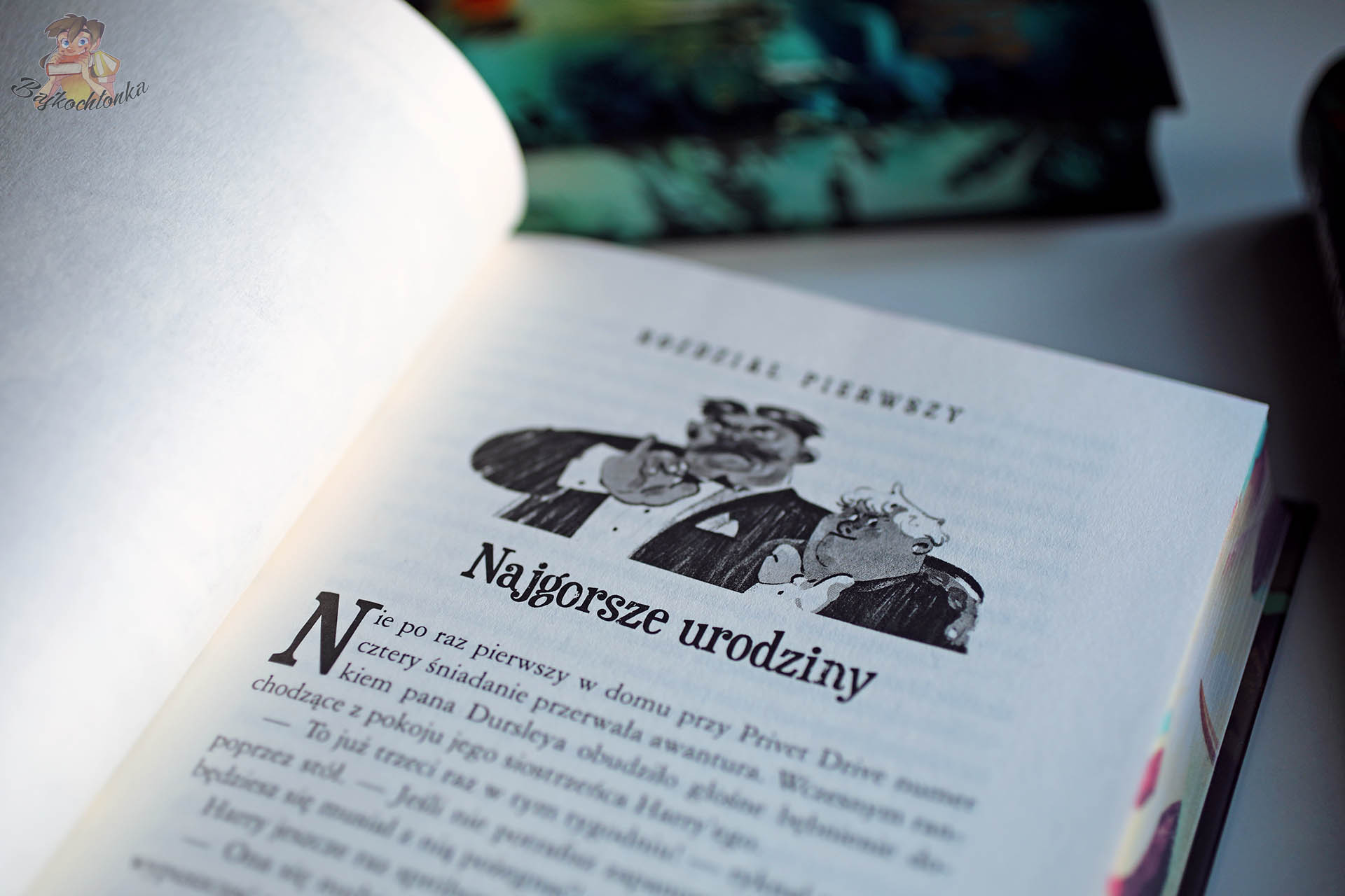 Pierwszy rozdział Harry Potter i Komnata Tajemnic „Najgorsze urodziny” z ilustracją rozdziałową