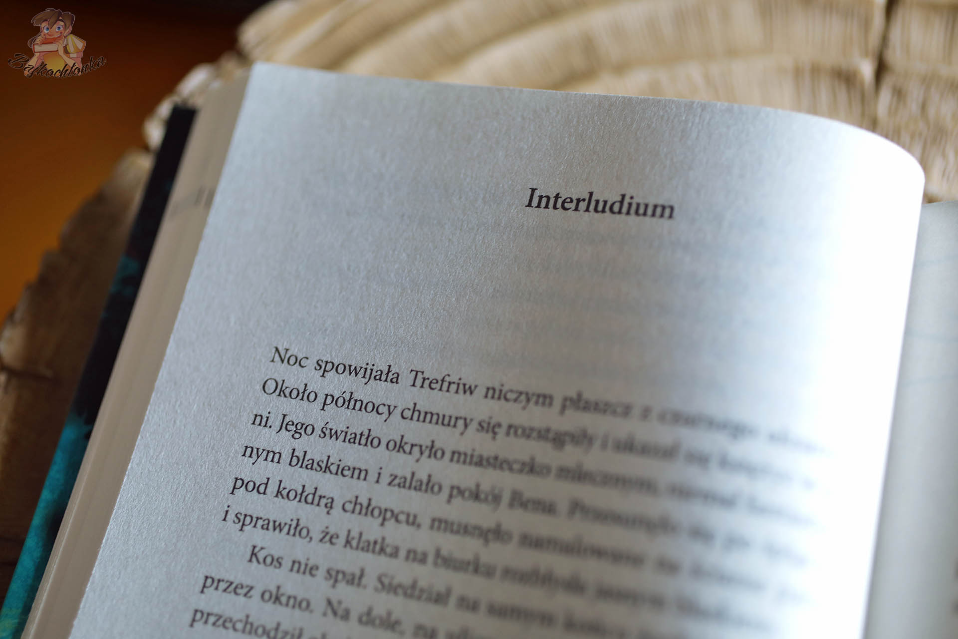Strona rozdziału „Interludium” w książce Jeżynowy Lis. Tajemnica Krańca Świata