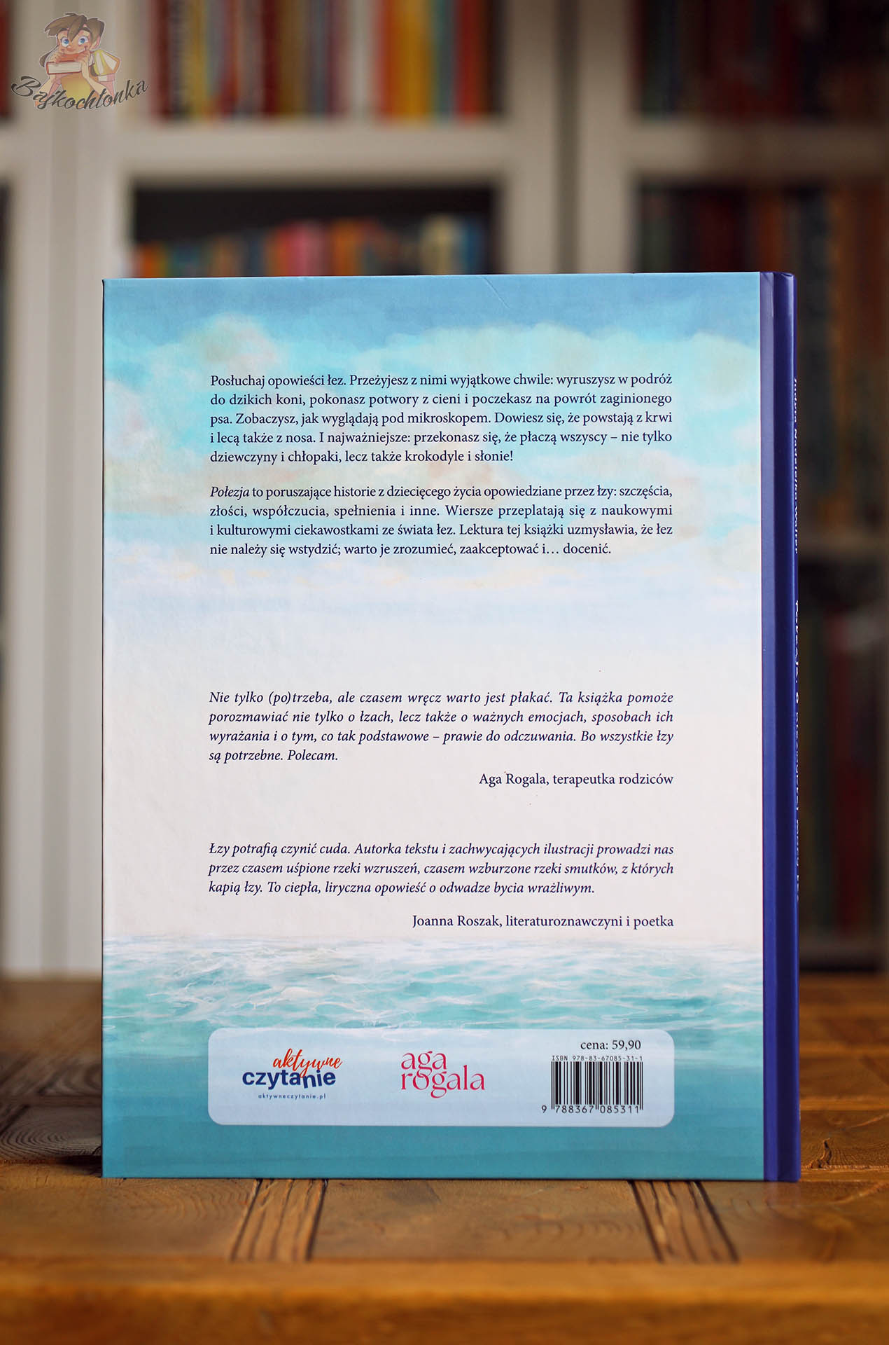 Tył okładki książki Połezja. O niezwykłej mocy łez Judyty Nadziejko-Walter