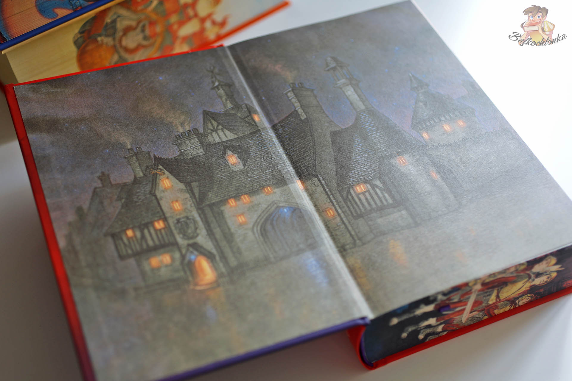 Ilustrowana wyklejka w książce Straż miejska. Tom 1 (barwione brzegi) Terry’ego Pratchetta