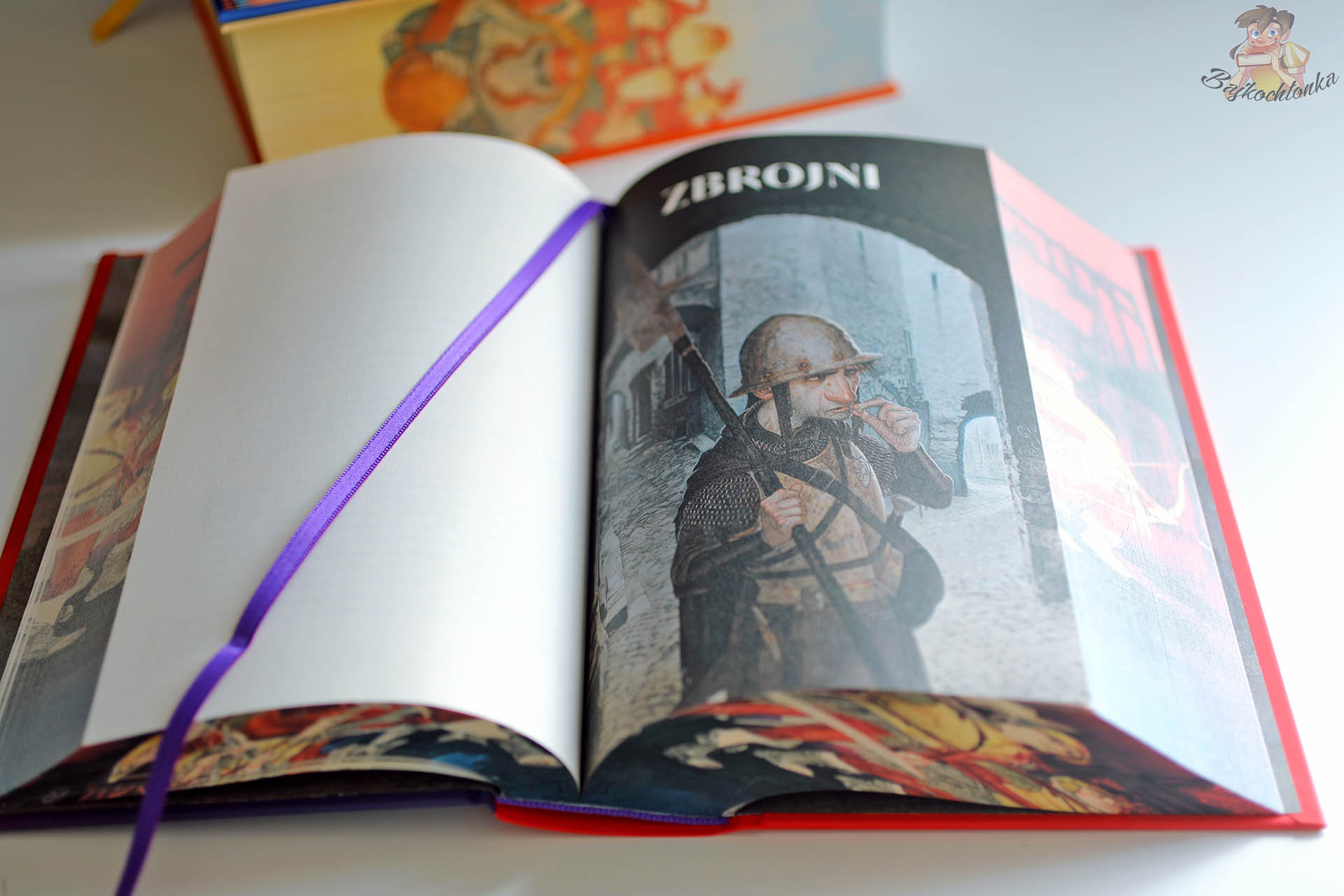 Strona tytułowa powieści Zbrojni w wydaniu Straż miejska. Tom 1 (barwione brzegi) Terry’ego Pratchetta