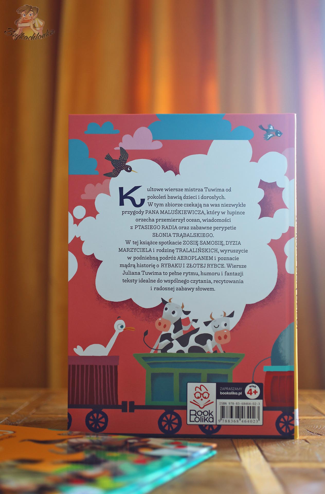 Tył okładki książki Julian Tuwim. Wiersze dla dzieci wydanej przez Bookolikę