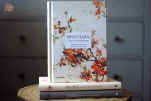 Okładka książki Moja ciąża, czyli czas oczekiwania wydawnictwa Zakamarki na tomach Mamo i Tato