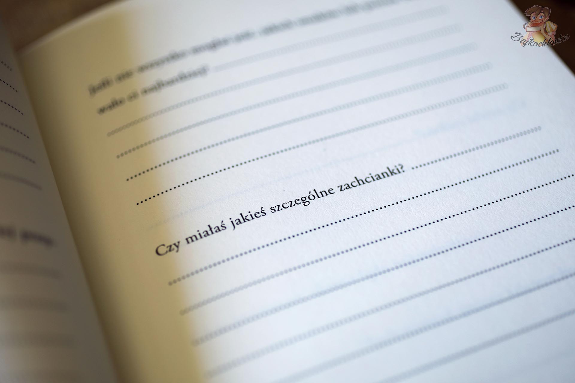 Pytanie o szczególne zachcianki w książce Moja ciąża, czyli czas oczekiwania