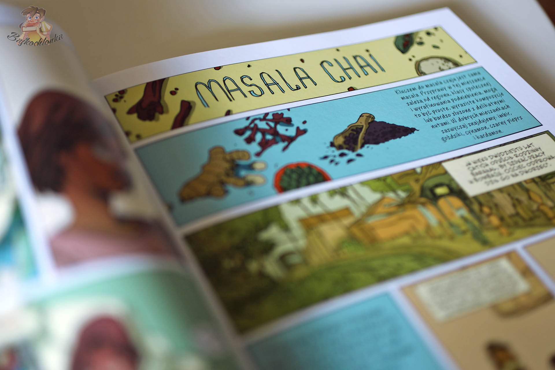 Przepis na masala chai pokazany w komiksie Rzadkie smaki Rama V i Filipe Andrade’a