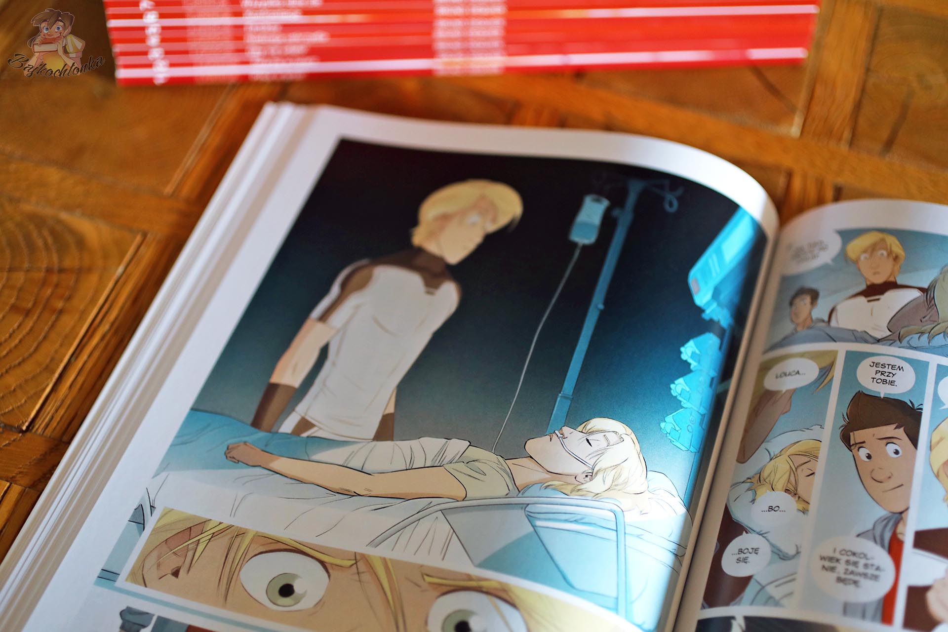 Louca. Fenomenalny. Tom 12 - scena z Nathanem w szpitalu w komiksie Bruno Dequiera