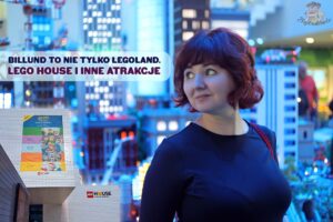 Grafika artykułu o LEGO House i innych atrakcjach Billund