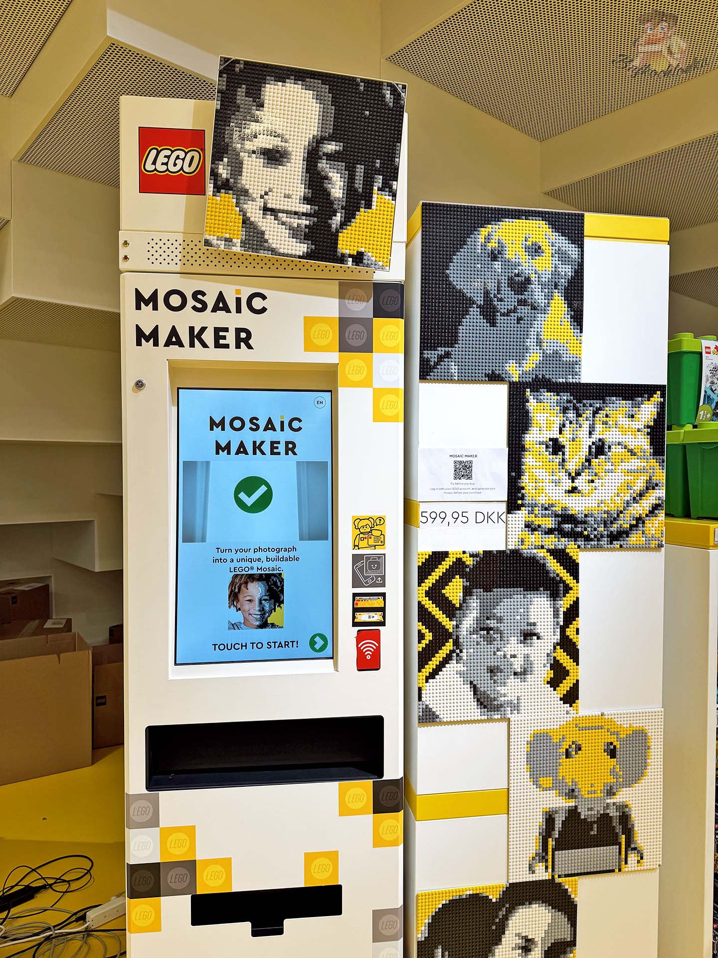 LEGO Mosaic Maker w sklepie LEGO House tworzący mozaikę ze zdjęcia