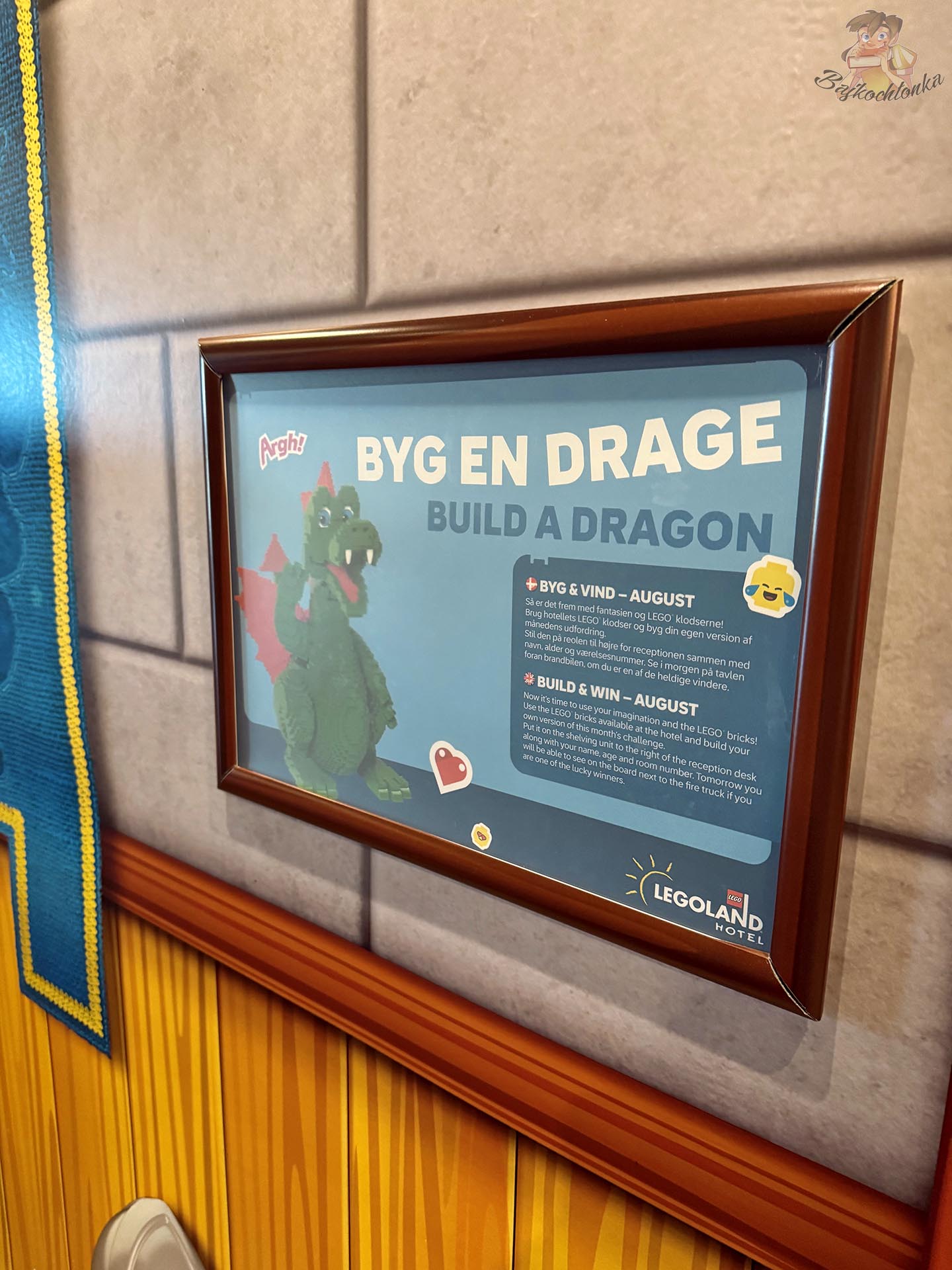 Informacja o konkursie Build a Dragon dla gości LEGOLAND Castle Hotel