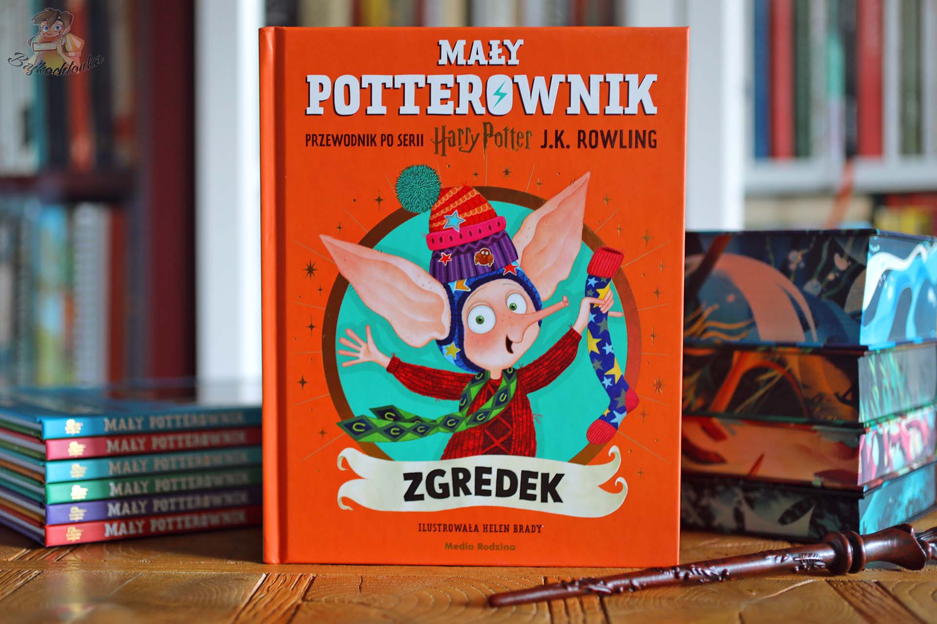 Okładka książki Mały Potterownik. Zgredek - ilustrowanego przewodnika po serii Harry Potter