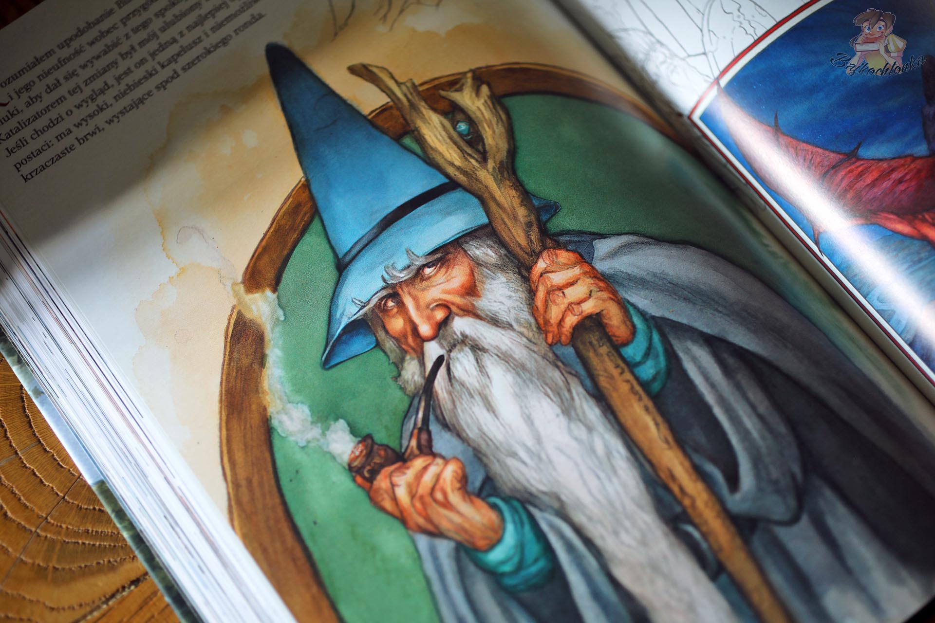 Gandalf w interpretacji Davida Wenzela w komiksie Hobbit