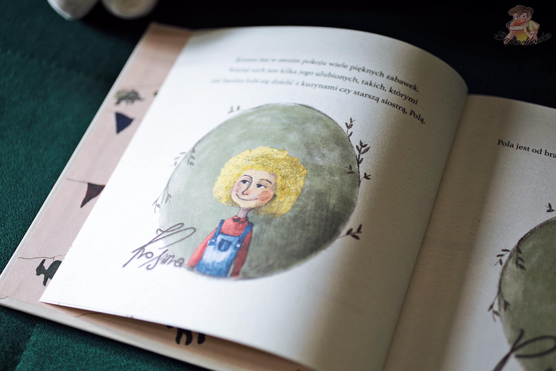 Ilustracja Kosmy w książce Kosma i Królik Bianki Okońskiej