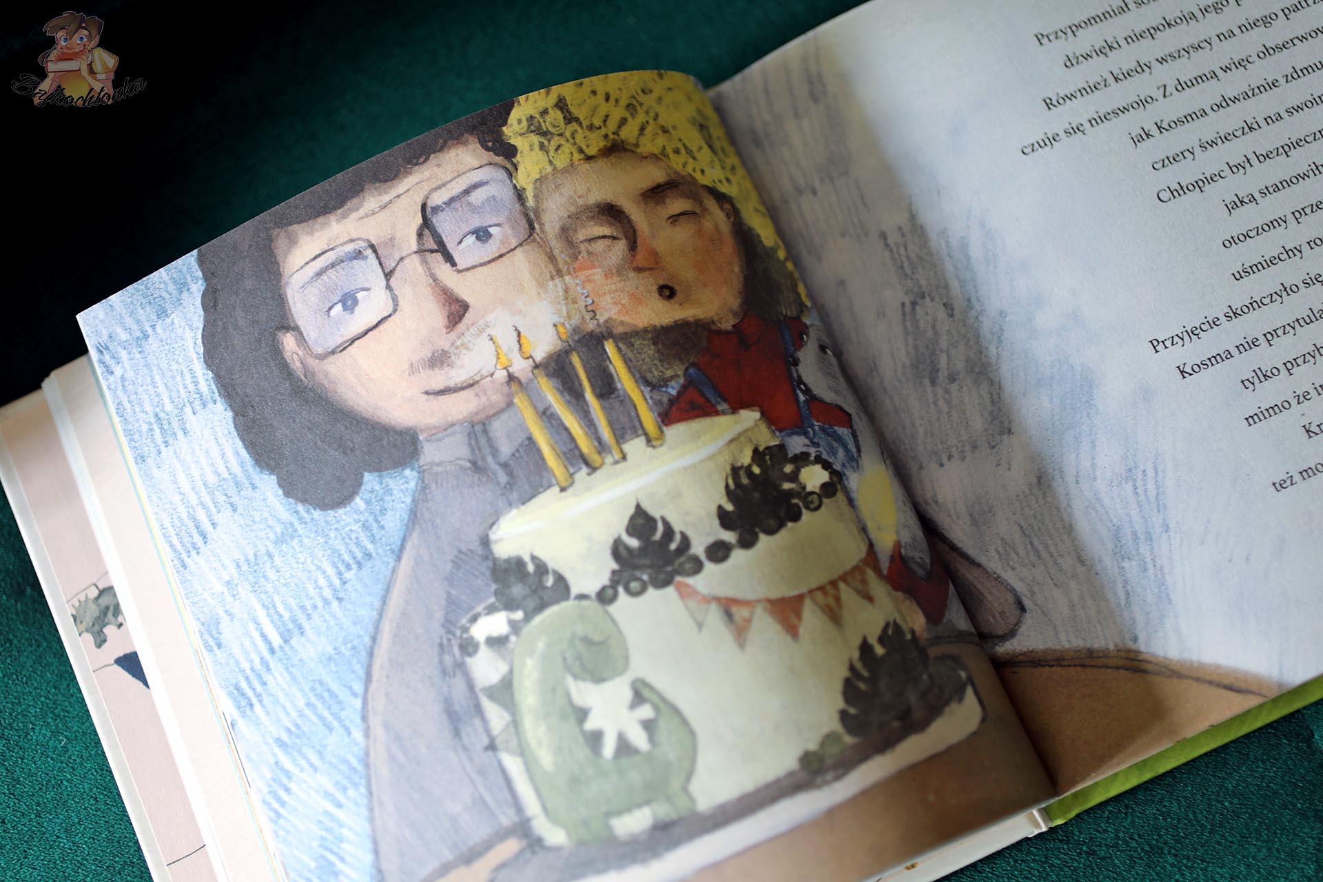 Czwarte urodziny Kosmy – ilustracja z książki Kosma i Królik