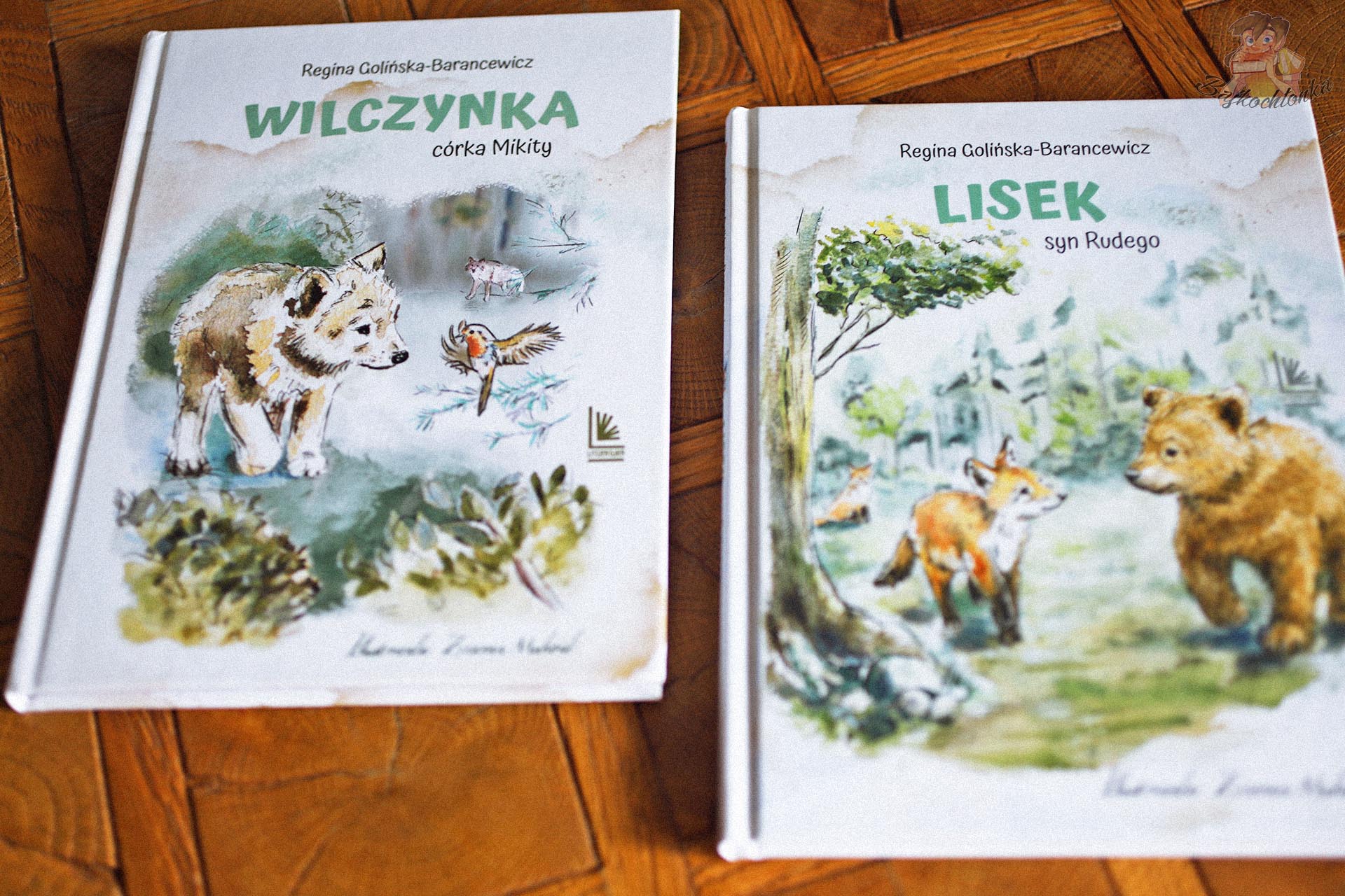 Wilczynka – córka Mikity i Lisek, syn Rudego – książki Reginy Golińskiej-Barancewicz z jednej serii