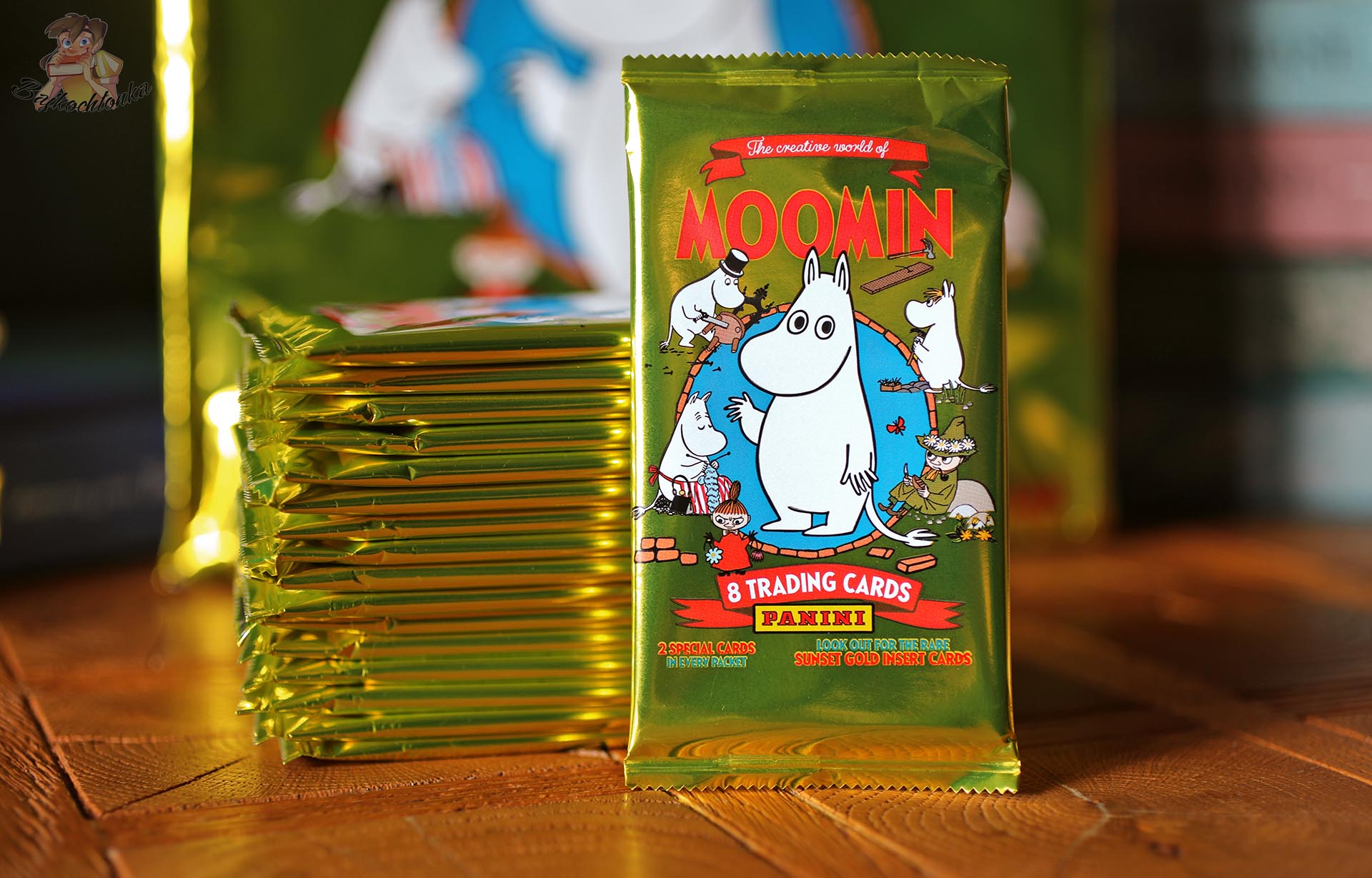 Saszetka Panini Muminki Kreatywny Świat zawierająca 8 kart