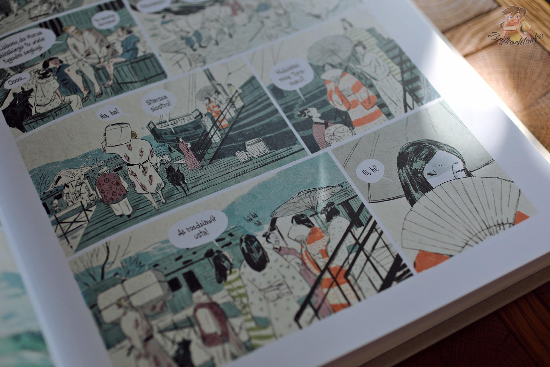 Mieszkańcy japońskiej wyspy na kolorowych planszach komiksu Nanbanjin